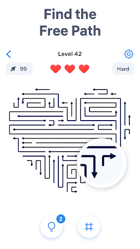 Rompecabezas de flechas - Juego de tocar